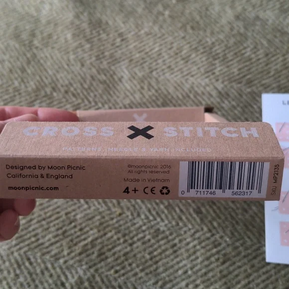 Beginner Bunny Cross-stitch Kit Rabbit By Moon Picnic, Beachwood Bunny Age 4+ - Picture 7 of 13